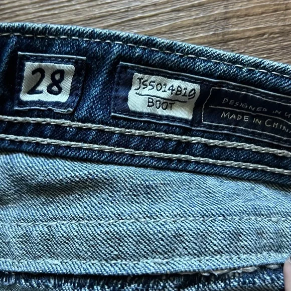 Miss Me Stitched Pocket Bootcut Jeans Size 28 - Picture 8 of 9